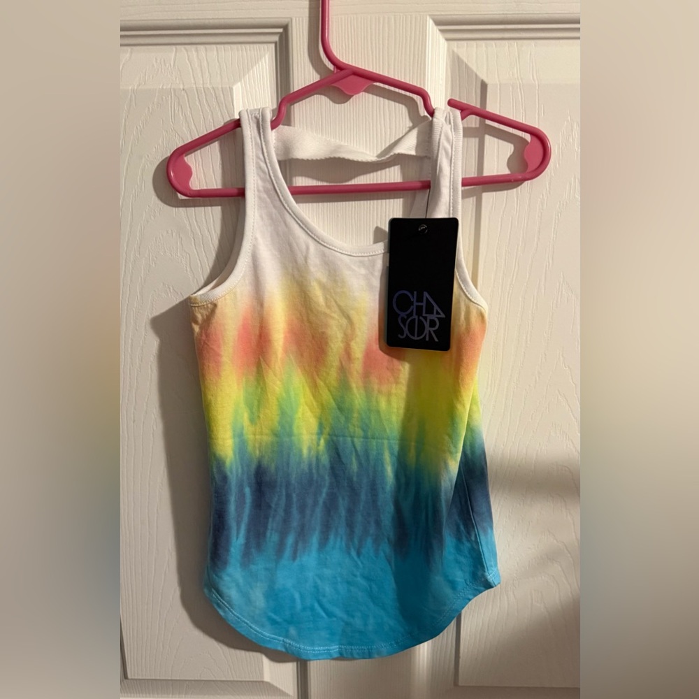 Chaser youth girls Vibrant Tie-Dye Tank Top